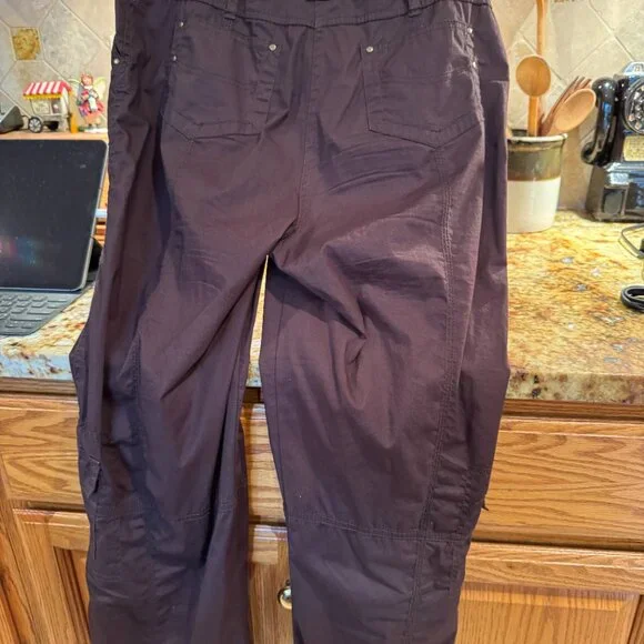 Style & Co Long Cargo Pants Brown Cotton 8P - Picture 7 of 8